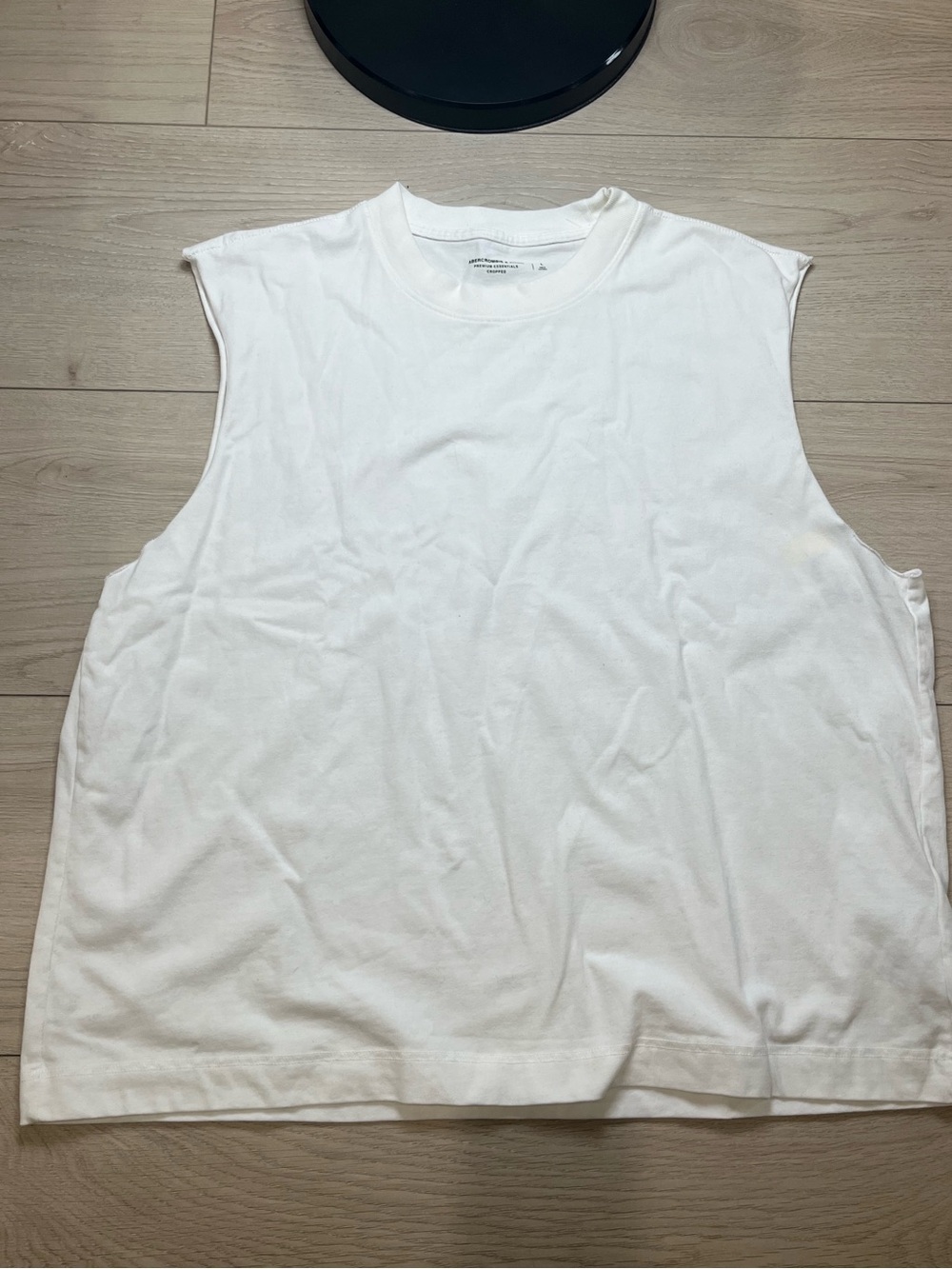 Abecrombie & fitch White Sleeveless Muscle Tee Mens size large
